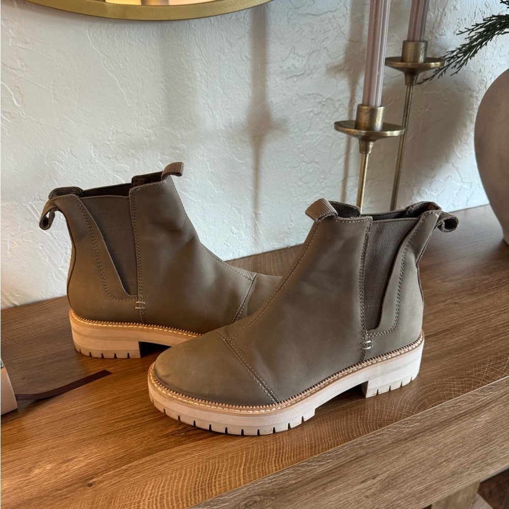 Toms Olive Ankle Boots